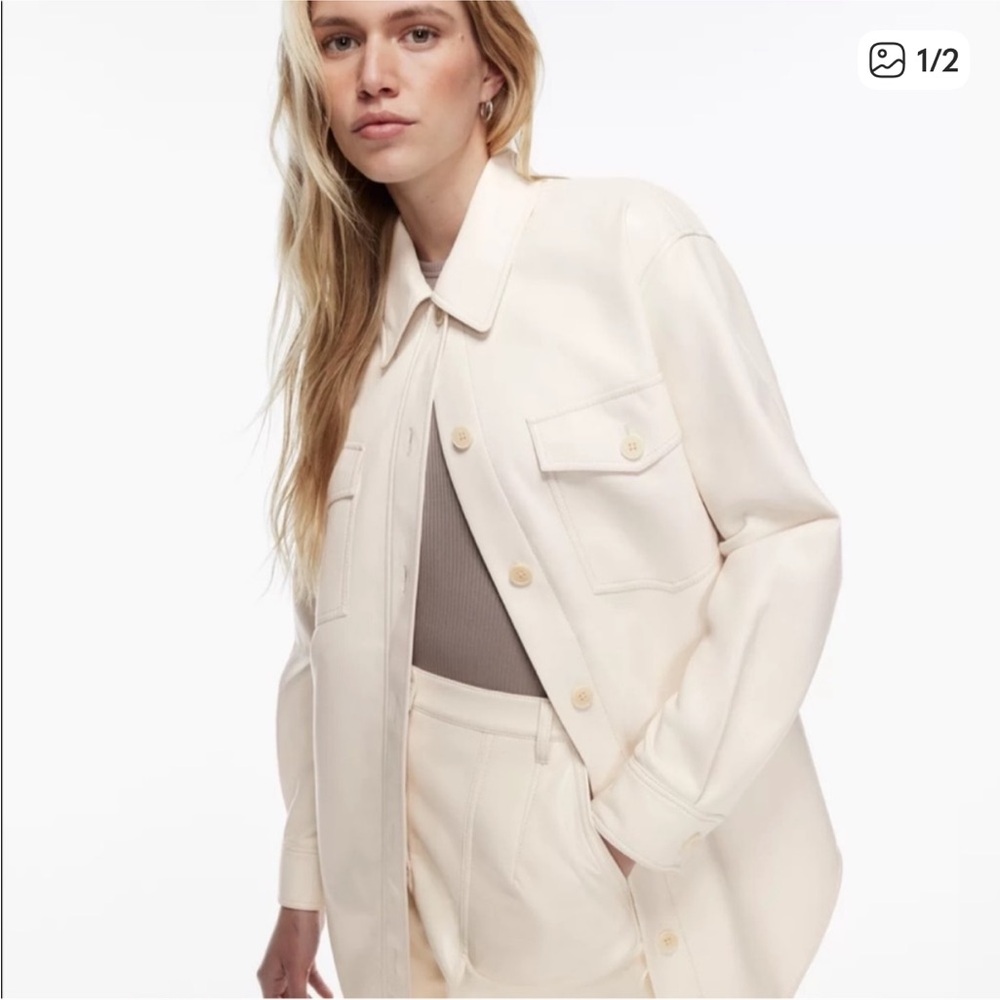 Aritzia Wilfred The Ganna Shirt Jacket in Birch
